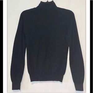 Prada Womens Thin Knit Sweater Black Sz SM